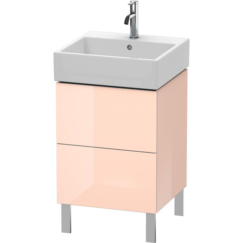 

Duravit L-Cube Mueble de aseo vertical 48,4 x 45,9 cm, 2 extraíbles, para Vero Air 235050, color: Perla de albaricoque laca de alto brillo