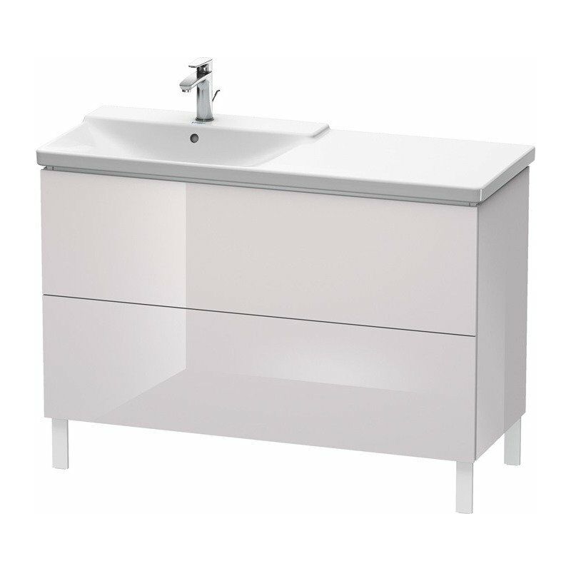 

Duravit - Mueble de baño L-CUBE 1220x481x709mm blanco lila brillante
