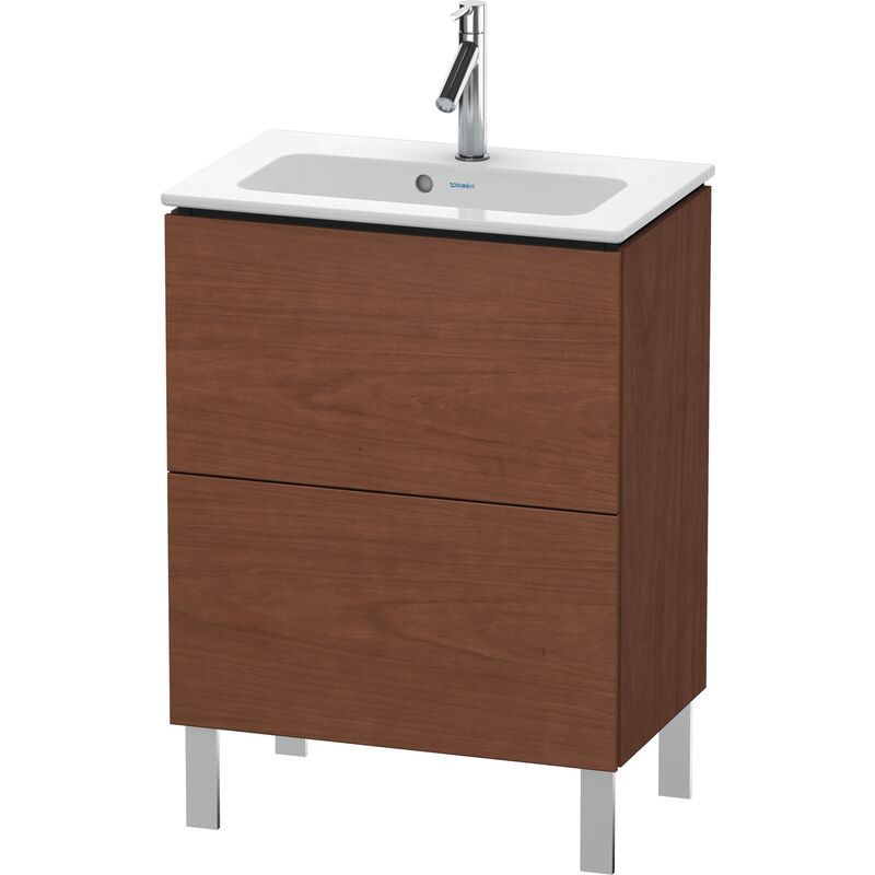 

Duravit L-Cube Mueble de aseo vertical Compact, 2 cajones, anchura: 620mm, para Me by Starck 234263, color: Chapa de madera auténtica de nogal