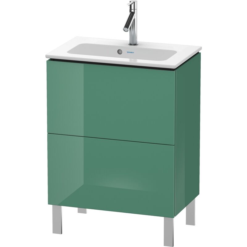 

Duravit L-Cube Mueble de aseo vertical Compact, 2 cajones, anchura: 620mm, para Me by Starck 234263, color: Jade laca alto brillo - LC667300303