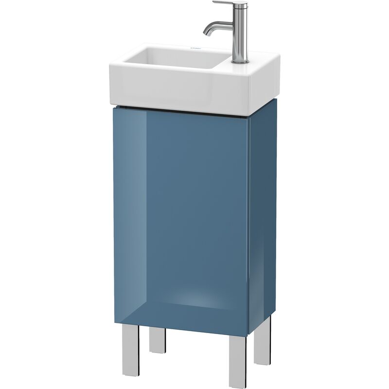 

Duravit L-Cube Mueble de mesada 36,4 x 24,1 cm, 1 puerta, 1 balda de cristal, para Vero Air 072438 LC6793L, color: Laca de alto brillo Stone Blue