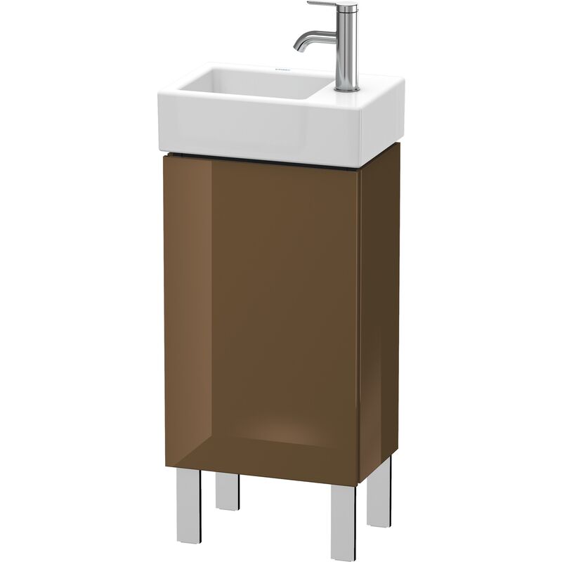 

Duravit L-Cube Mueble de mesada 36,4 x 24,1 cm, 1 puerta, 1 balda de cristal, para Vero Air 072438 LC6793L, color: Marrón Oliva Laca Alto Brillo