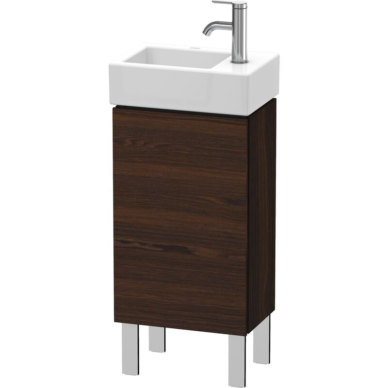 

Duravit L-Cube Mueble de mesada 36,4 x 24,1 cm, 1 puerta, 1 balda de cristal, para Vero Air 072438 LC6793L, color: Nogal cepillado Chapa de madera