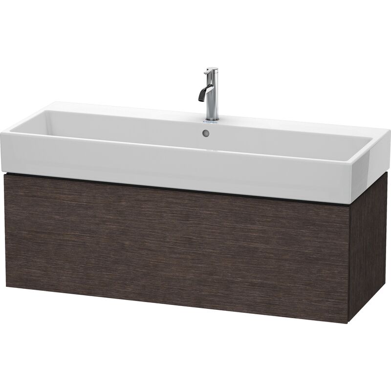 

Duravit Ag - Duravit L-Cube Mueble de pared, 1 extraíble, 118,4 x 45,9 cm, para Vero Air 235012, color: roble oscuro cepillado chapa de madera