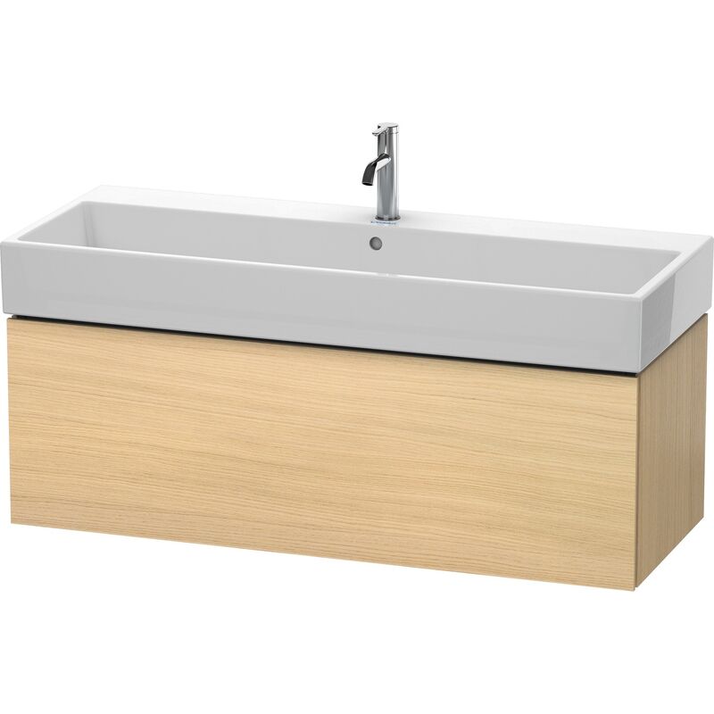 

Duravit L-Cube Mueble de pared, 1 extraíble, 118,4 x 45,9 cm, para Vero Air 235012, color: Roble mediterráneo Chapa de madera auténtica - LC617907171