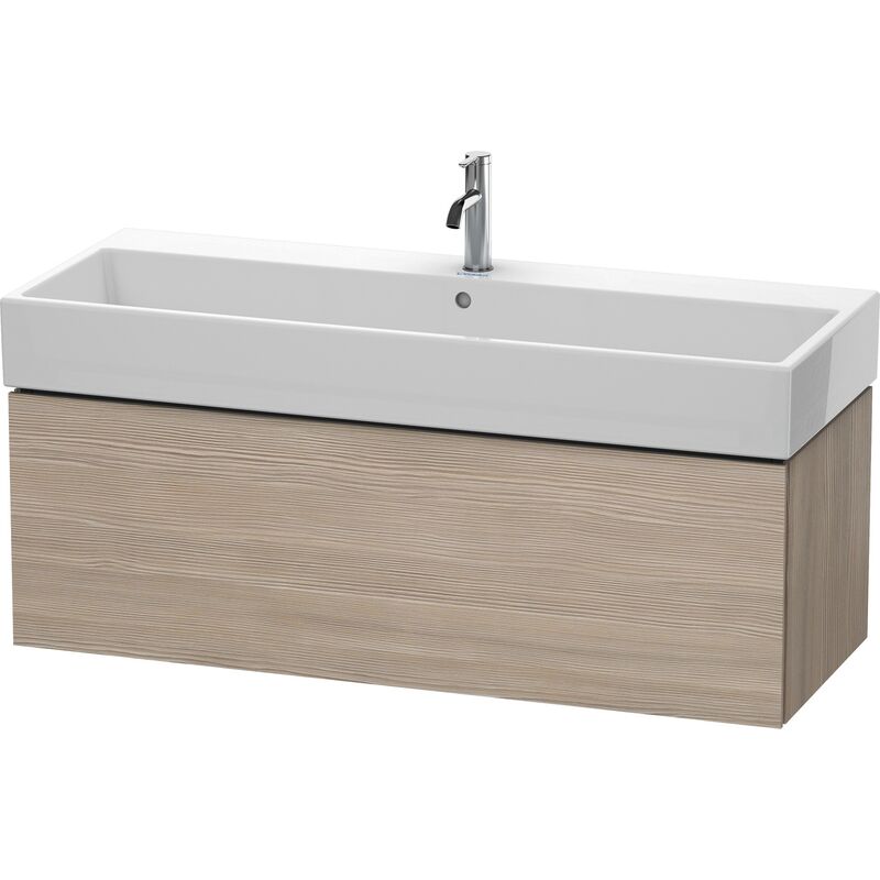 

Duravit Ag - Duravit L-Cube Mueble de pared, 1 extraíble, 118,4 x 45,9 cm, para Vero Air 235012, color: Decoración Pino Plata - LC617903131