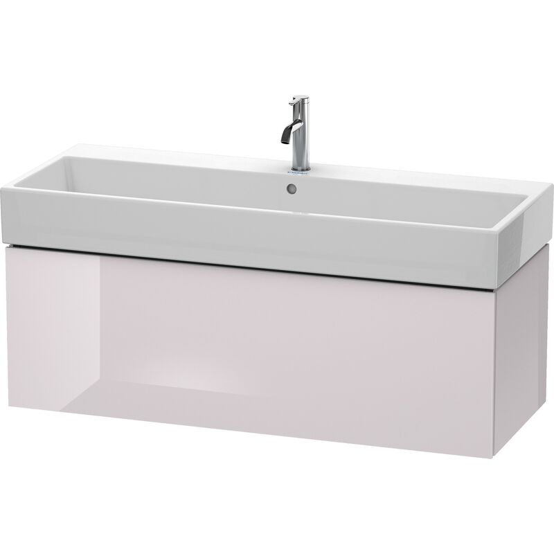 

Duravit L-Cube Mueble de pared, 1 extraíble, 118,4 x 45,9 cm, para Vero Air 235012, color: Laca blanca lila alto brillo - LC617902727