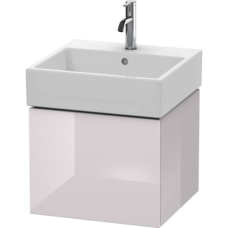 

Duravit L-Cube Mueble de pared, 1 extraíble, 48,4 x 45,9 cm, para Vero Air 235050, color: Laca blanca lila alto brillo - LC617402727