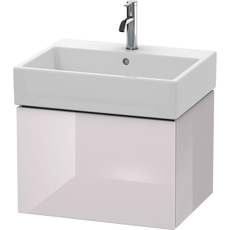 

Duravit L-Cube Mueble de pared, 1 extraíble, 58,4 x 45,9 cm, para Vero Air 235060, color: Laca blanca lila alto brillo - LC617502727