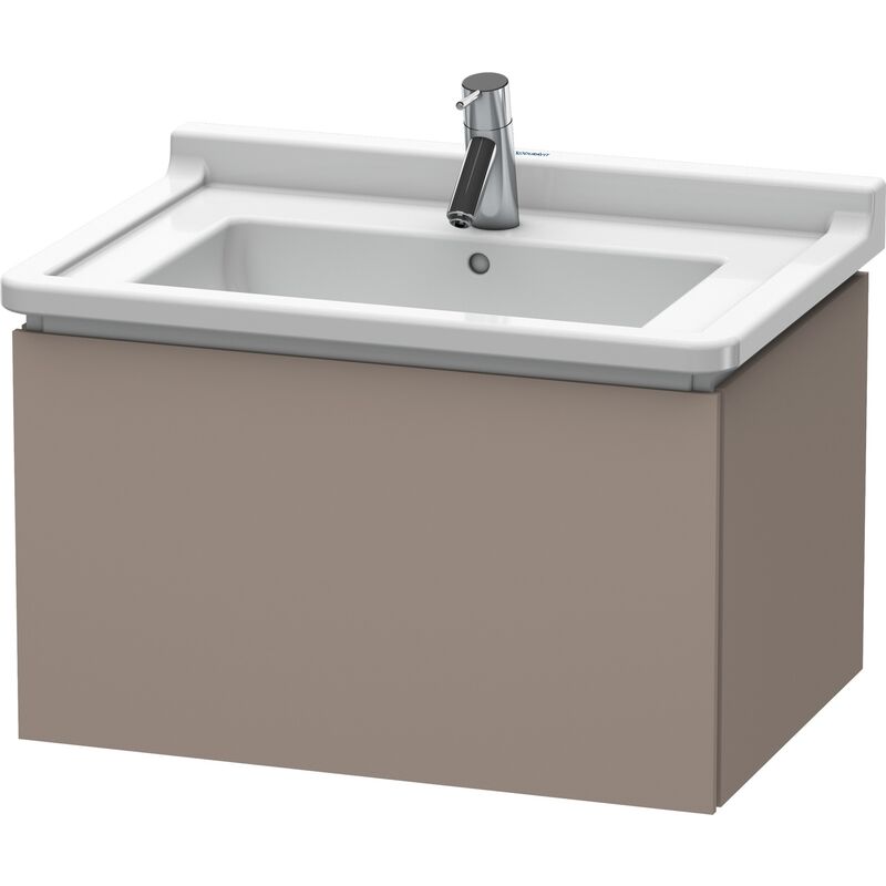 

Duravit L-Cube Mueble de pared, 1 extraíble, 670mm, para Starck 3, color: Decoración Basalto Mate - LC616404343