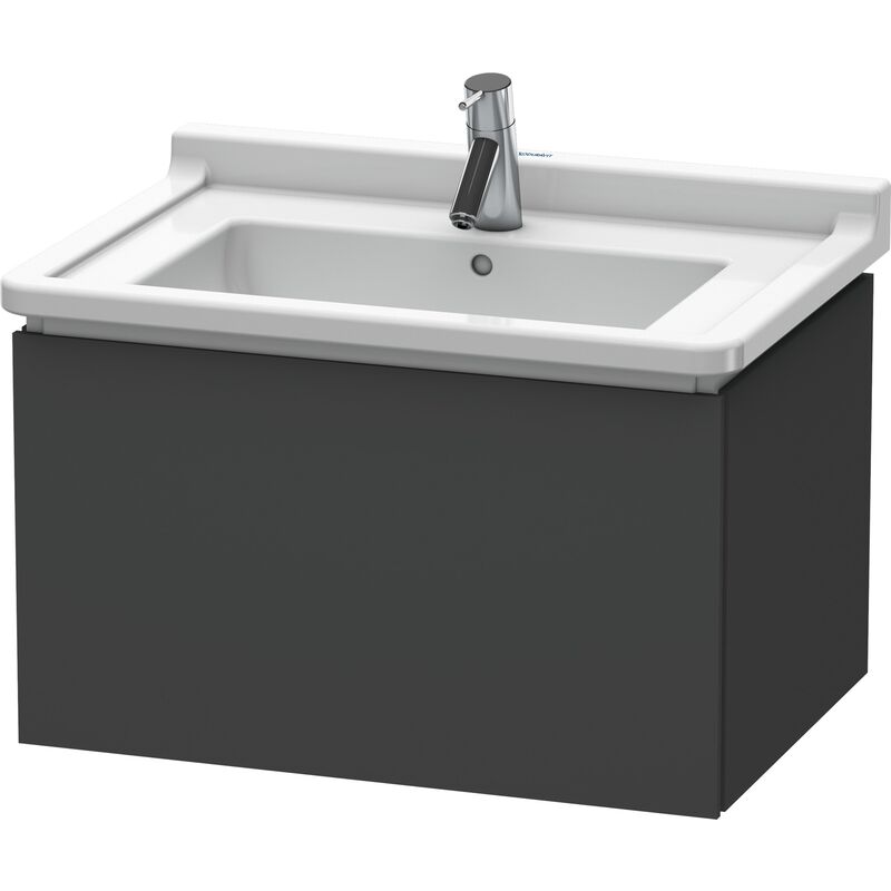 

Duravit L-Cube Mueble de pared, 1 extraíble, 670mm, para Starck 3, color: Grafito Mate Decoración - LC616404949