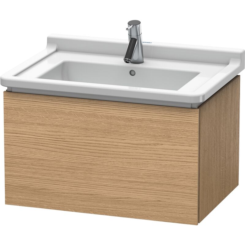 

Duravit L-Cube Mueble de pared, 1 extraíble, 670mm, para Starck 3, color: Decoración Roble Europeo - LC616405252