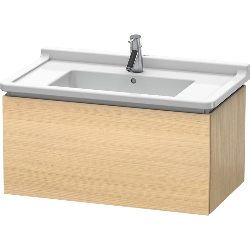 

Duravit L-Cube Mueble de pared, 1 extraíble, 820mm, para Starck 3, color: Roble mediterráneo Chapa de madera auténtica - LC616507171