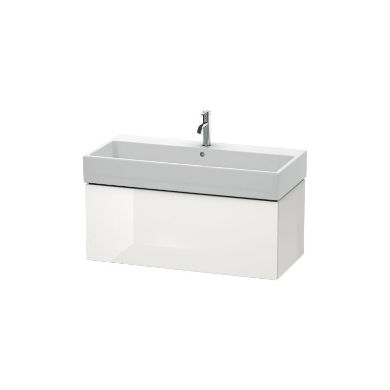 

Duravit Ag - Duravit L-Cube Mueble de pared, 1 extraíble, 98,4 x 45,9 cm, para Vero Air 235010, color: Laca de color gris franela de alto brillo