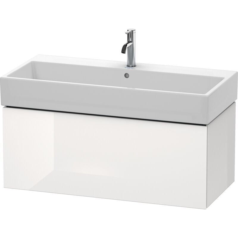 

Duravit Ag - Duravit L-Cube Mueble de pared, 1 extraíble, 98,4 x 45,9 cm, para Vero Air 235010, color: Decoración blanca de alto brillo - LC617802222