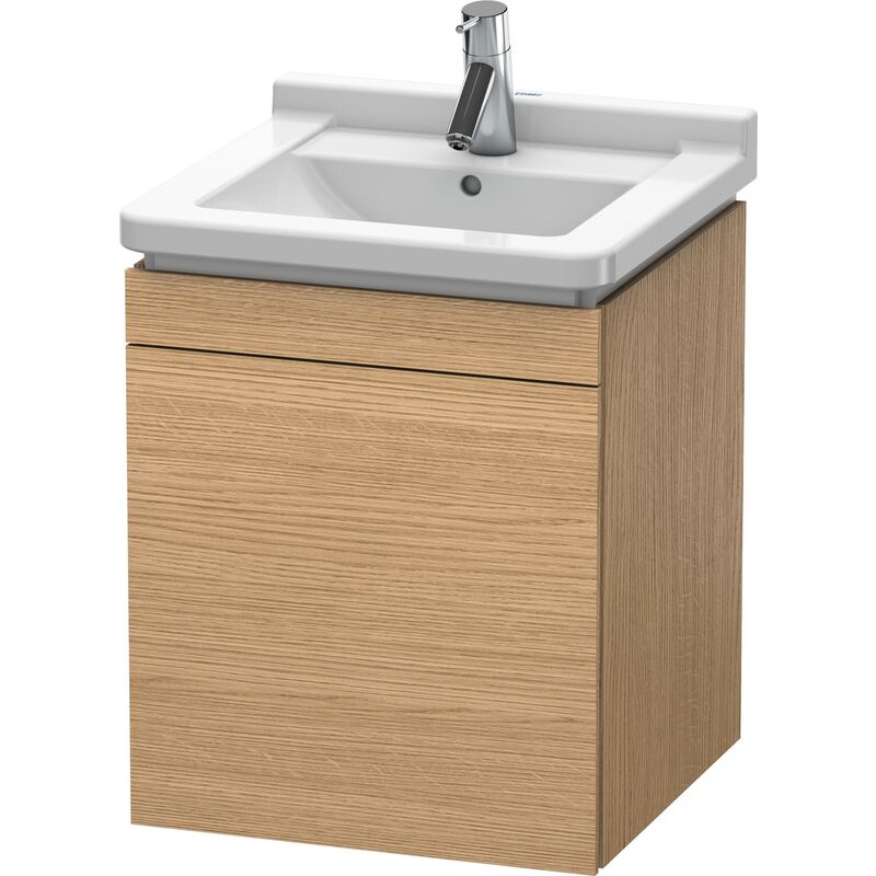 

Duravit L-Cube Mueble de pared, 1 puerta, con bisagra a la derecha, 460mm, para Starck 3 030348, color: Decoración Roble Europeo - LC6168R5252