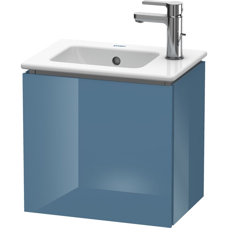 

Duravit L-Cube Mueble de pared, 1 puerta, con bisagra a la izquierda, 420mm, para Me by Starck 072343, color: Laca de alto brillo Stone Blue