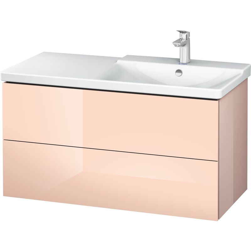 

Duravit L-Cube Mueble de pared 1020mm, profundidad 481, 2 cajones, apto para P3 Comfort Artículo 233410, lavabo a la derecha, color: Perla de