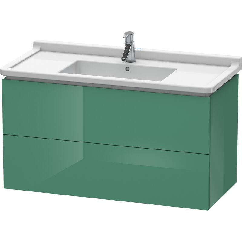 

Duravit L-Cube Mueble de pared, 2 cajones, 1020mm, para Starck 3, color: Jade laca alto brillo - LC626600303