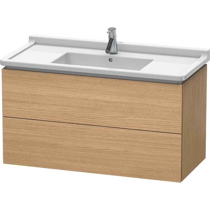 

Duravit L-Cube Mueble de pared, 2 cajones, 1020mm, para Starck 3, color: Decoración Roble Europeo - LC626605252