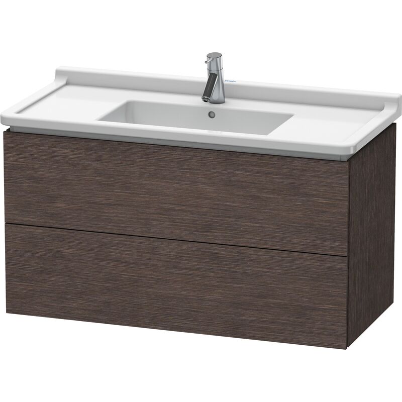 

Duravit L-Cube Mueble de pared, 2 cajones, 1020mm, para Starck 3, color: roble oscuro cepillado chapa de madera auténtica - LC626607272