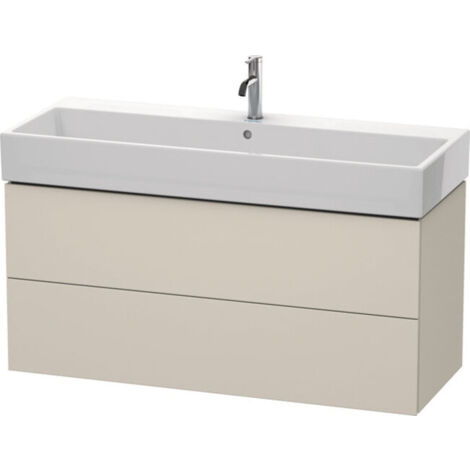 Duravit L-Cube Mueble de pared, 2 cajones, 118,4 x 45,9 cm, para