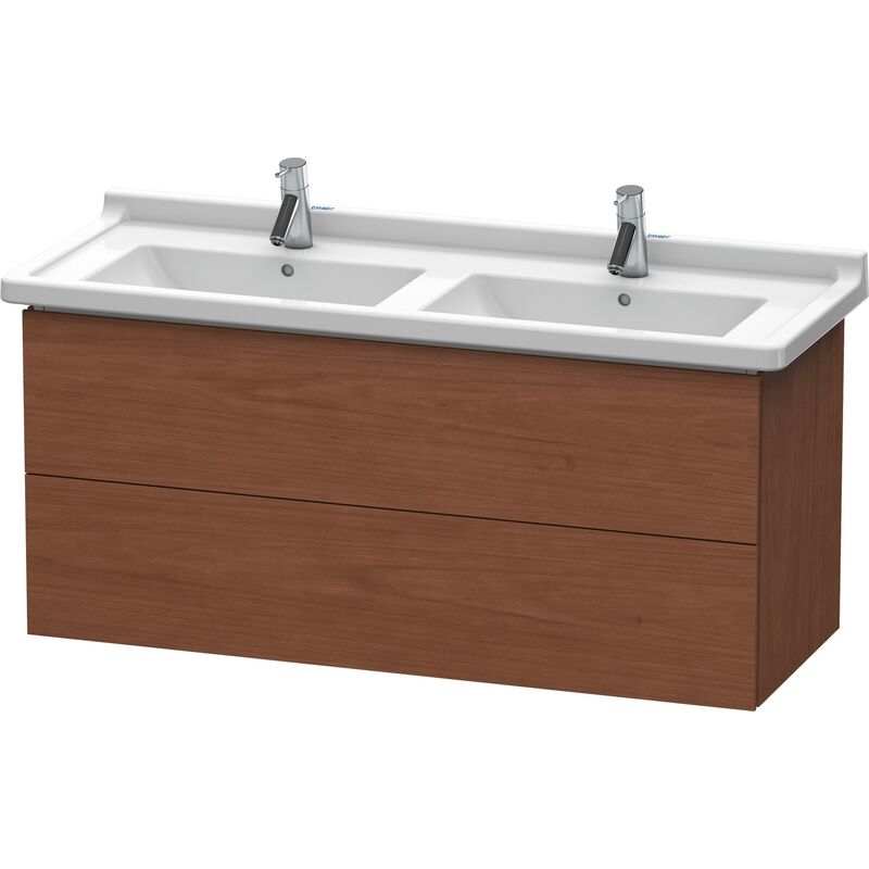 

Duravit L-Cube Mueble de pared, 2 cajones, 1220mm, para Starck 3, color: Chapa de madera auténtica de nogal americano - LC626701313