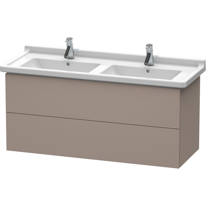 

Duravit L-Cube Mueble de pared, 2 cajones, 1220mm, para Starck 3, color: Decoración Basalto Mate - LC626704343