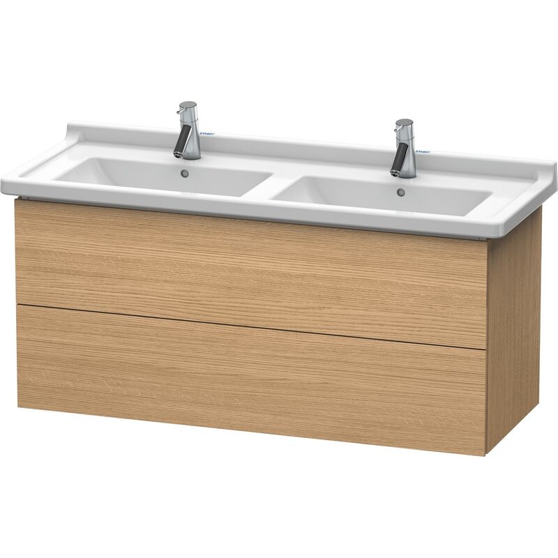 

Duravit L-Cube Mueble de pared, 2 cajones, 1220mm, para Starck 3, color: Decoración Roble Europeo - LC626705252