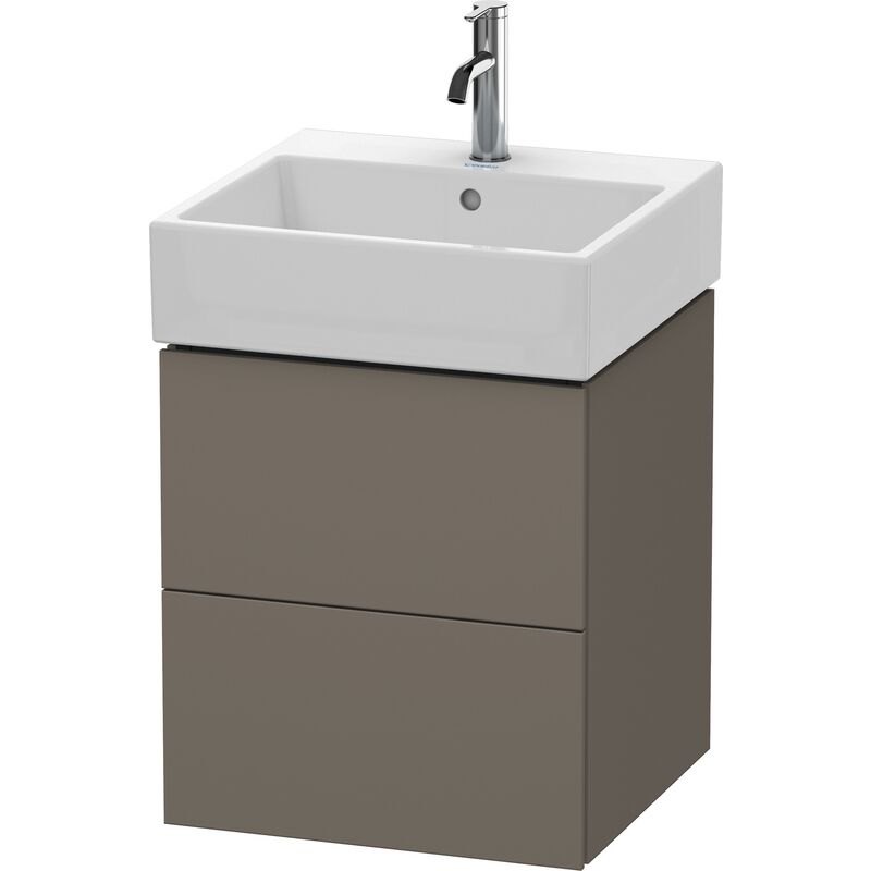 

Duravit L-Cube Mueble de pared, 2 cajones, 48,4 x 45,9 cm, para Vero Air 235050, color: Flanela Gris seda lacado mate - LC627409090