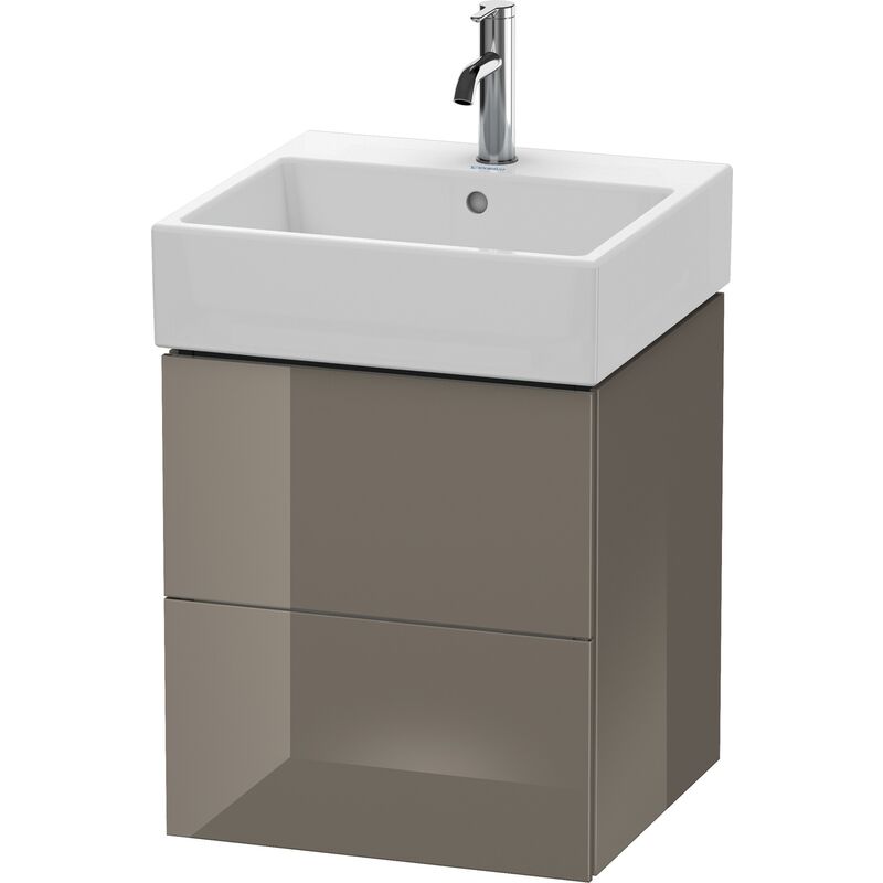 

Duravit L-Cube Mueble de pared, 2 cajones, 48,4 x 45,9 cm, para Vero Air 235050, color: Laca de color gris franela de alto brillo - LC627408989