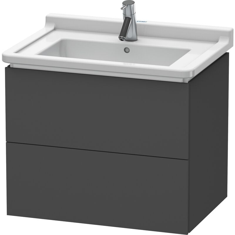 

Duravit L-Cube Mueble de pared, 2 cajones, 670mm, para Starck 3, color: Grafito Mate Decoración - LC626404949