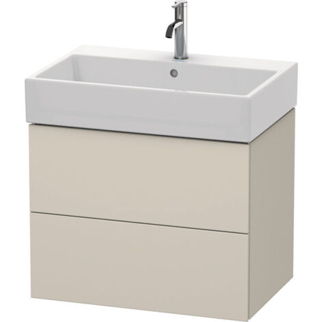 Duravit L-Cube Mueble de pared, 2 cajones, 68,4 x 45,9 cm, para