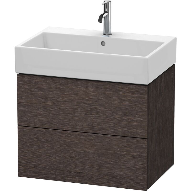 

Duravit L-Cube Mueble de pared, 2 cajones, 68,4 x 45,9 cm, para Vero Air 235070, color: roble oscuro cepillado chapa de madera auténtica - LC627607272