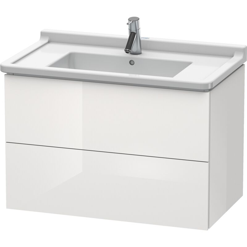 

Duravit L-Cube Mueble de pared, 2 cajones, 820mm, para Starck 3, color: Laca blanca de alto brillo - LC626508585