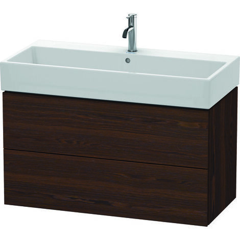 Duravit L-Cube Mueble de pared, 2 cajones, 98,4 x 45,9 cm, para