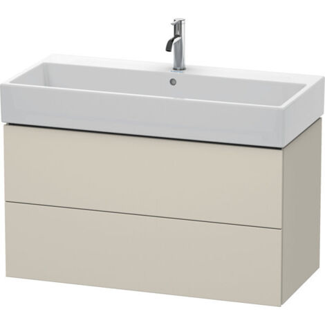 Duravit L-Cube Mueble de pared, 2 cajones, 98,4 x 45,9 cm, para