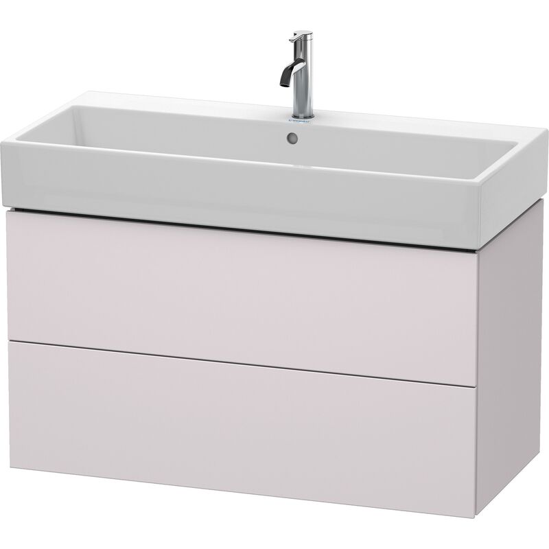 

Duravit L-Cube Mueble de pared, 2 cajones, 98,4 x 45,9 cm, para Vero Air 235010, color: Blanco Lila Seda Laca mate - LC627808787