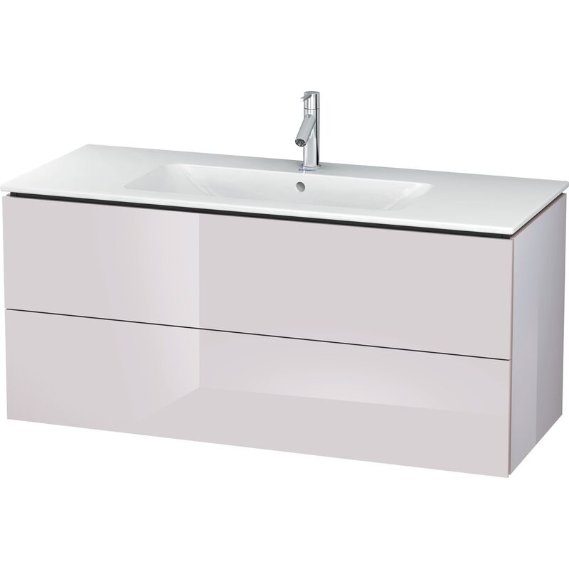 

Duravit L-Cube Mueble de pared, 2 cajones, ancho: 1220mm, para mí de Starck 233612, color: Laca blanca lila alto brillo - LC624302727