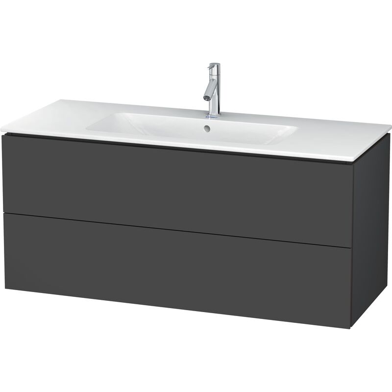 

Duravit L-Cube Mueble de pared, 2 cajones, ancho: 1220mm, para mí de Starck 233612, color: Grafito Mate Decoración - LC624304949