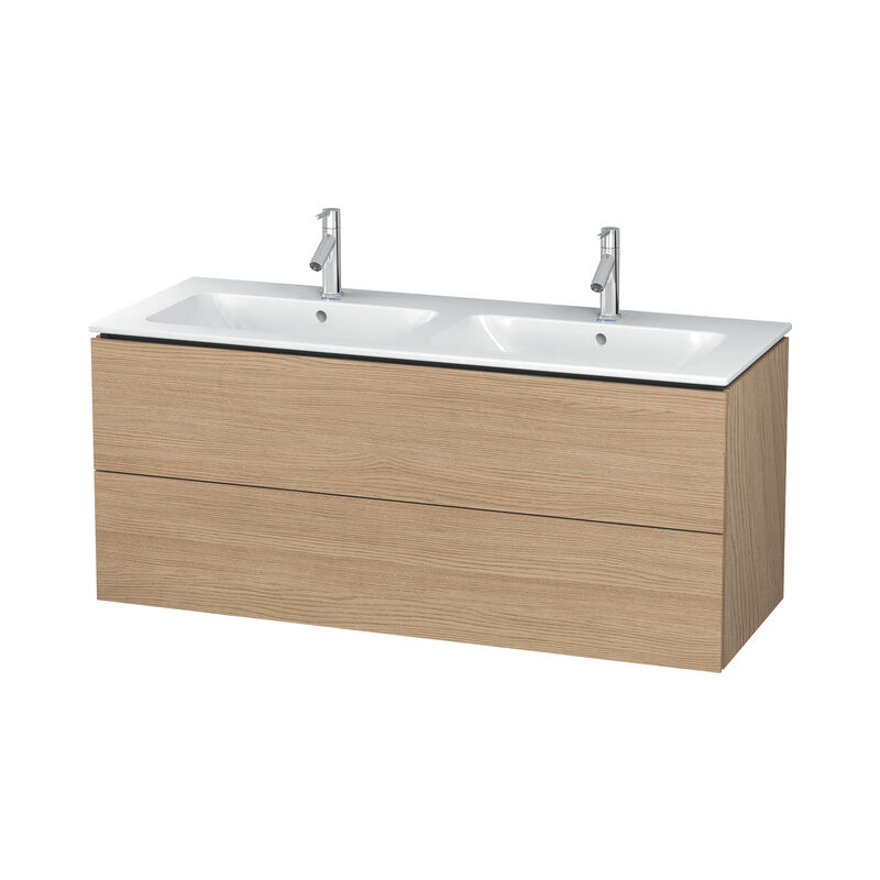 

Duravit L-Cube Mueble de pared, 2 cajones, ancho: 1290mm, para Me by Starck 233613, color: Decoración Roble Europeo - LC625805252