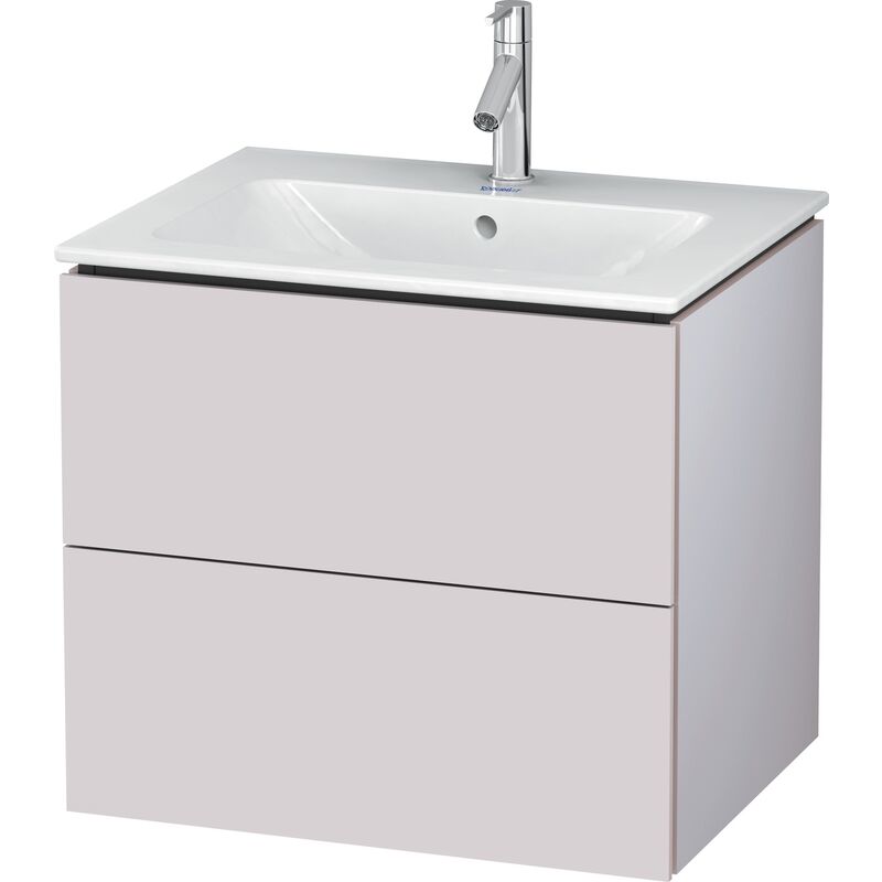 

Duravit L-Cube Mueble de pared, 2 cajones, ancho: 620mm, para mí de Starck 233663, color: Blanco Lila Seda Laca mate - LC624008787