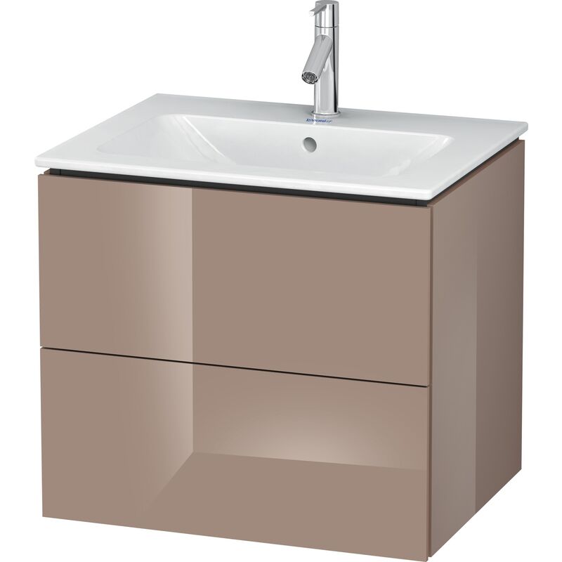 

Duravit L-Cube Mueble de pared, 2 cajones, ancho: 620mm, para mí de Starck 233663, color: Cappuccino laca alto brillo - LC624008686