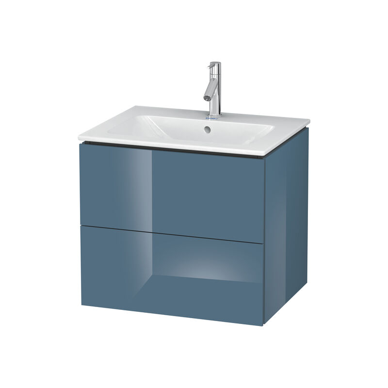 

Duravit L-Cube Mueble de pared, 2 cajones, ancho: 620mm, para mí de Starck 233663, color: Laca de alto brillo Stone Blue - LC624004747