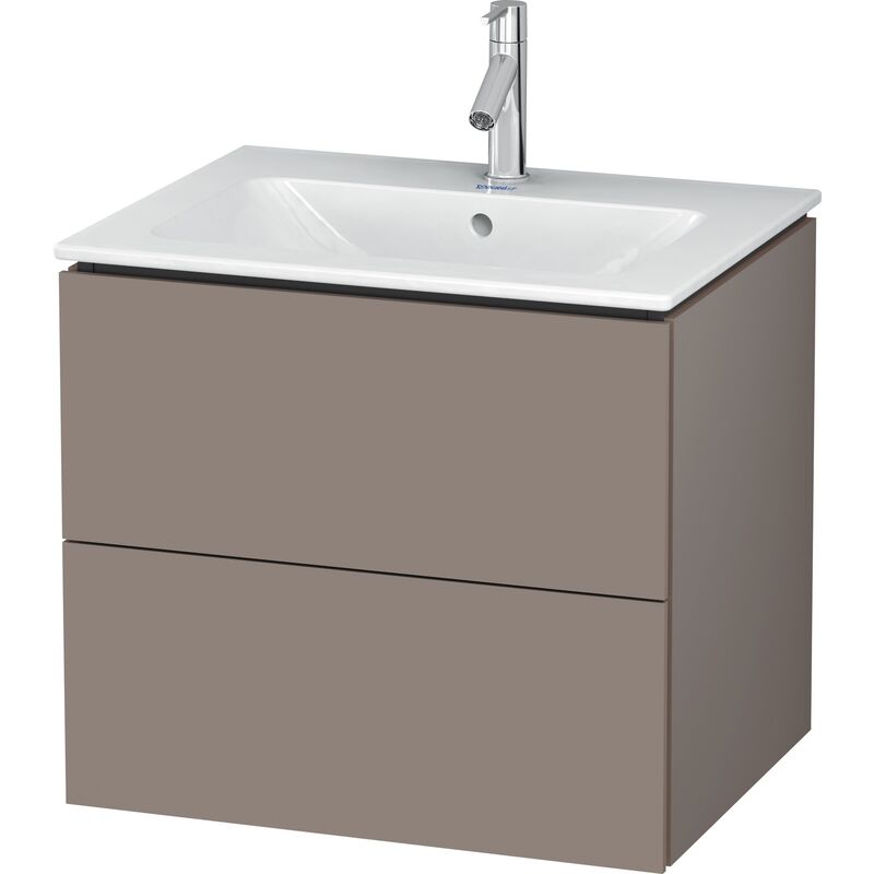 

Duravit L-Cube Mueble de pared, 2 cajones, ancho: 620mm, para mí de Starck 233663, color: Decoración Basalto Mate - LC624004343