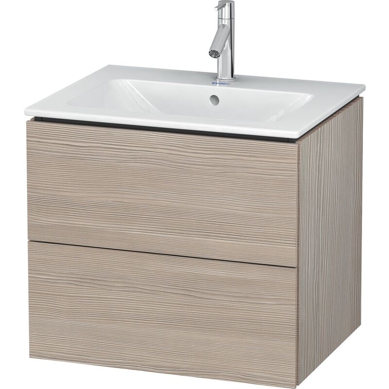 

Duravit L-Cube Mueble de pared, 2 cajones, ancho: 620mm, para mí de Starck 233663, color: Decoración Pino Plata - LC624003131