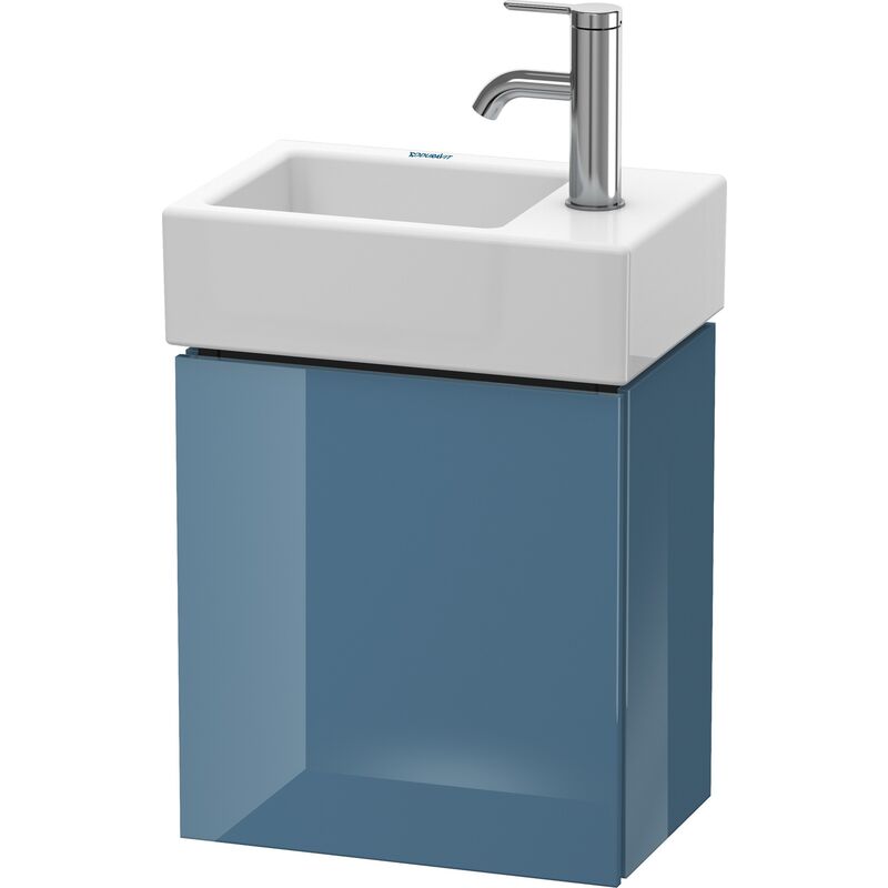 

Duravit L-Cube Mueble de pared 36,4 x 24,1 cm, 1 puerta, para Vero Air 072438 LC6293L, color: Laca de alto brillo Stone Blue - LC6293L4747