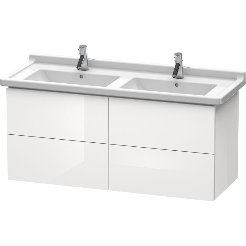 

Duravit L-Cube Mueble de pared, 4 cajones, 1220mm, para Starck 3, color: Decoración blanca de alto brillo - LC626902222