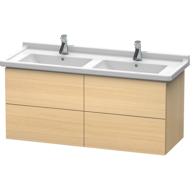 

Duravit L-Cube Mueble de pared, 4 cajones, 1220mm, para Starck 3, color: Roble mediterráneo Chapa de madera auténtica - LC626907171