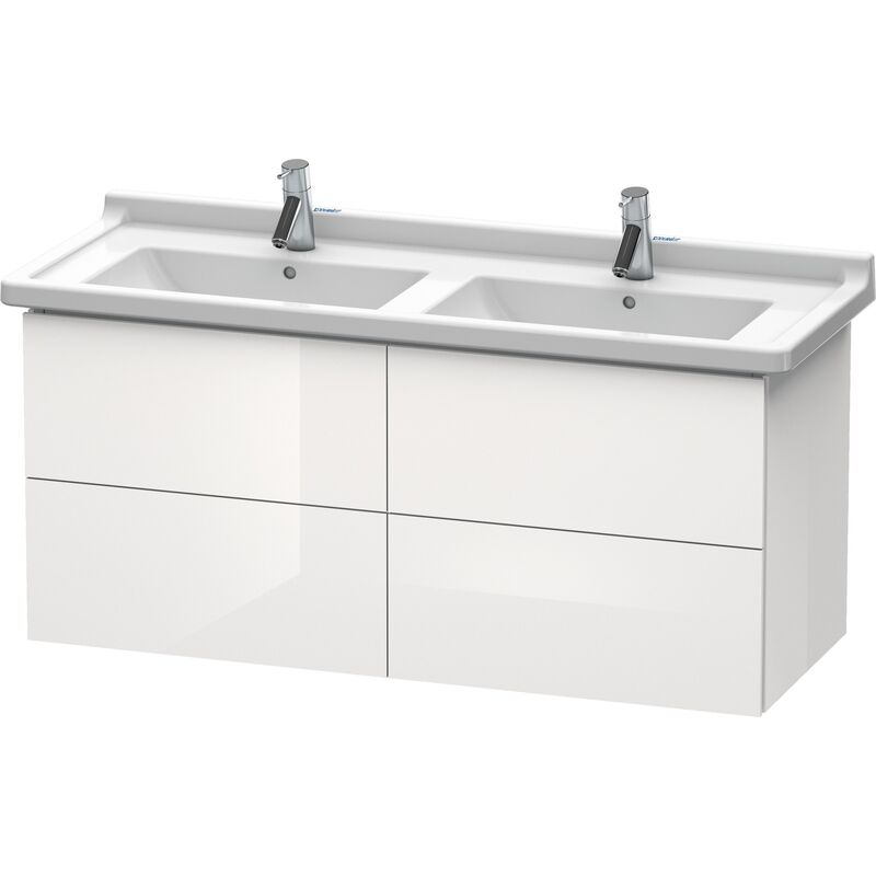 

Duravit L-Cube Mueble de pared, 4 cajones, 1220mm, para Starck 3, color: Laca blanca de alto brillo - LC626908585